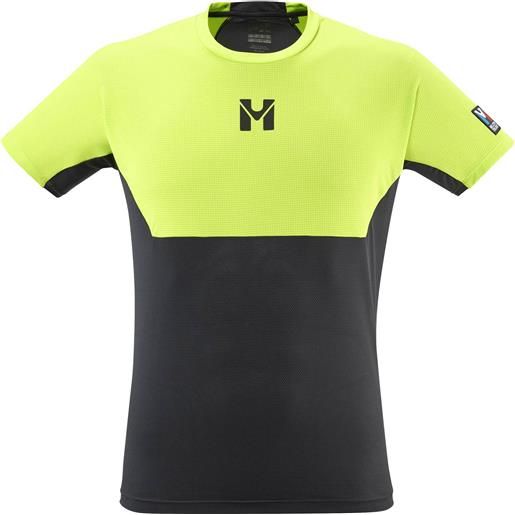 Millet - t-shirt traspirante polartec® - trilogy sky tee-shirt ss m black acid green per uomo - taglia s, m, l, xl - verde