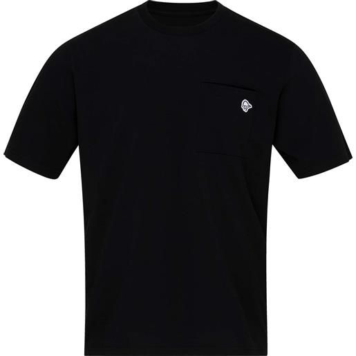 Norrona - t-shirt leggera in cotone organico - 29 cotton pocket t-shirt m's caviar black per uomo in cotone - taglia s, m, l, xl - nero