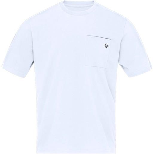 Norrona - t-shirt leggera in cotone organico - 29 cotton pocket t-shirt m's pure white per uomo in cotone - taglia s, m, l, xl - bianco