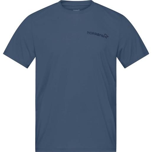 Norrona - t-shirt da trekking a maniche corte - femund tech t-shirt m's vintage indigo blue per uomo in poliestere riciclato - taglia s, m, l, xl - blu