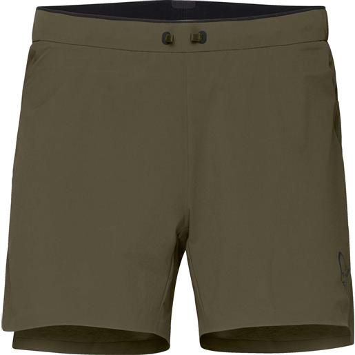 Norrona - shorts leggeri e traspiranti - senja flex1 5'' shorts m's olive night per uomo - taglia m, l, xl - kaki