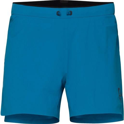 Norrona - shorts leggeri e traspiranti - senja flex1 5'' shorts m's mykonos blue per uomo - taglia s, m, l, xl