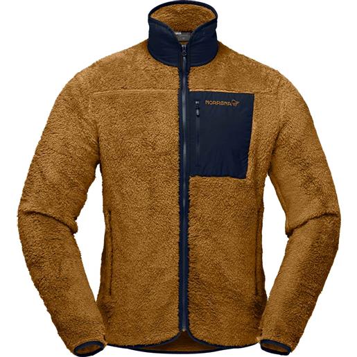 Norrona - strato intermedio isolante e traspirante - femund warm3 jacket m's camelflage per uomo - taglia s, m, l, xl - marrone