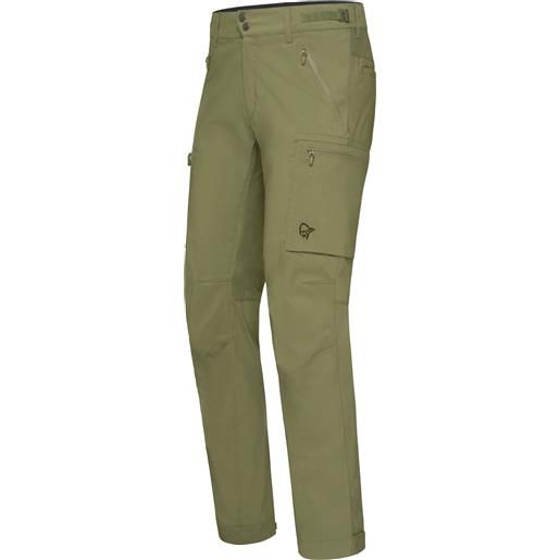 Norrona - pantaloni da trekking - femund light cotton pants m's loden green per uomo in cotone - taglia s, m, l, xl - verde