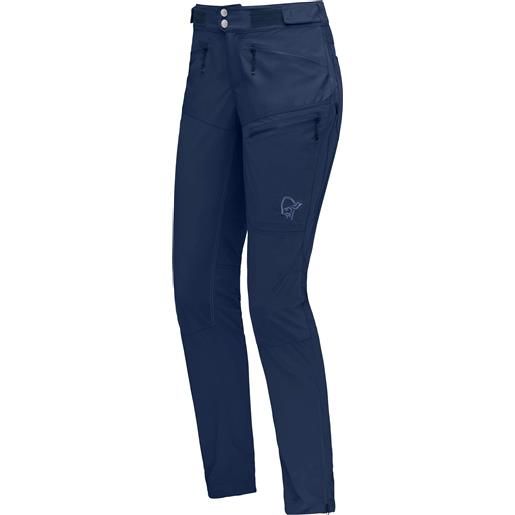 Norrona - pantaloni softshell - femund flex1 lightweight pants w's indigo night blue per donne in softshell - taglia xs, s, m, l