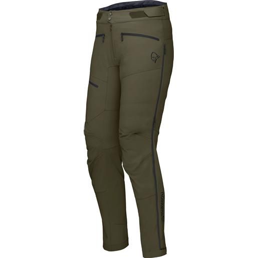 Norrona - pantaloni softshell da mtb - fjora flex1 pants m's olive night per uomo in softshell - taglia s, m, l, xl - kaki