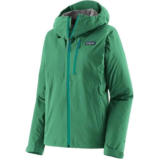 Patagonia - giacca da trekking - w's granite crest rain jkt gather green per donne in nylon - taglia xs, s, m, l - verde