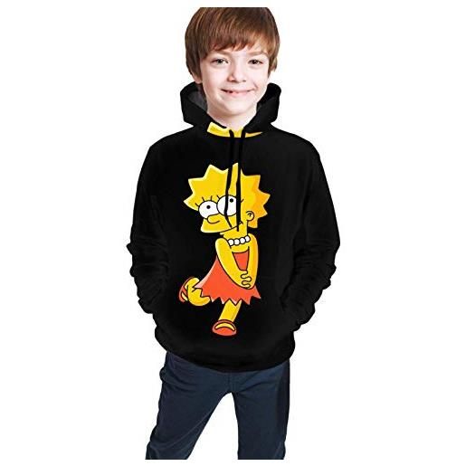 Kalinanai simpsons lisa simpson fun and good-looking teen 3d printed hoodie sweatshirt comfortable sweatshirt