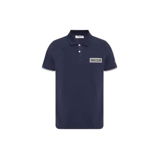 Iceberg polo uomo ice2mpl01 logo a rilievo col. Navy blu (m)