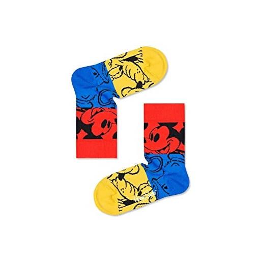 Happy Socks colorful friends sock calzini, azul-rojo-amarillo, 7-9 anni unisex kids