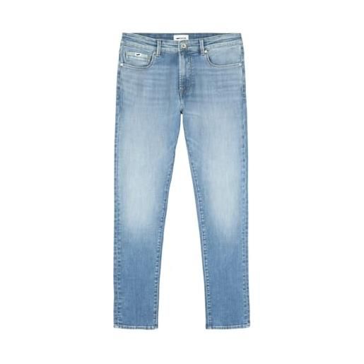 Gas jeans skinny fit light slub comf. Denim 10,05 oz sax zip rev 351450021122 blu chiaro blu