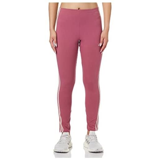 adidas essentials 3-stripes high-waisted single jersey leggings pantaloni aderenti (1/1), pink strata/wonder quartz, s women's