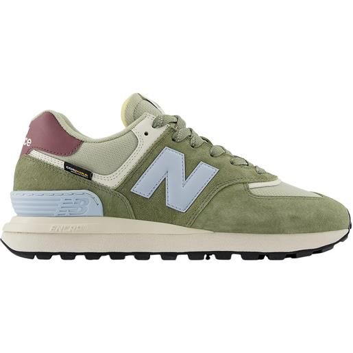 New Balance sneakers 574 legacy in suede e tessuto verde