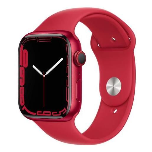 APPLE watch series 7 41mm impermeabile 5atm gps + cellular 32gb wi. Fi / bluetooth con cinturino sport rosso