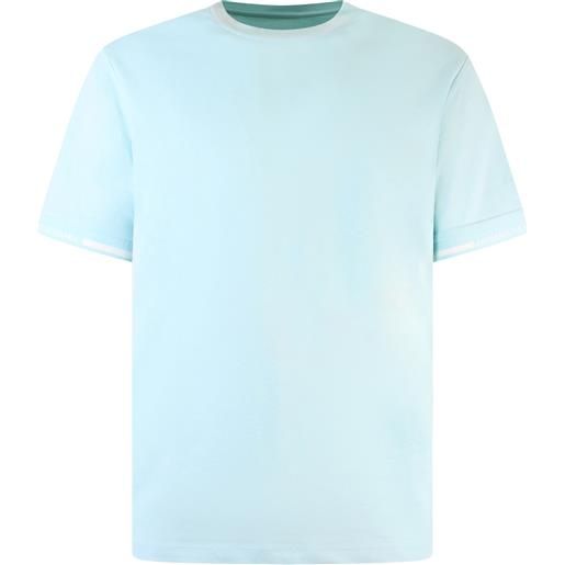 ARMANI EXCHANGE t-shirt celeste con elastico logato per uomo
