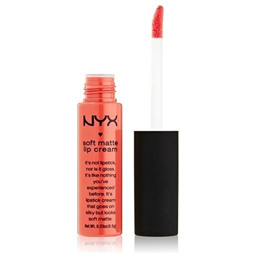Nyx professional makeup soft matte lip cream, finish matte e cremoso, colore extra-pigmentato, long lasting, tonalità: antwerp