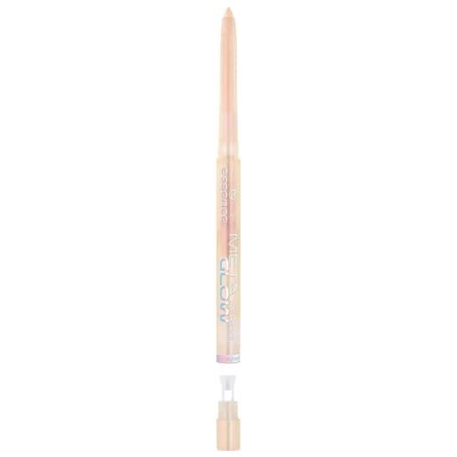 Essence meta glow duo-chrome eye pencil, n. 01, rosa, lunga durata, altamente pigmentato, resistente alle sbavature, colori intensi, olografici, vegani, impermeabile, nanoparticelle, senza profumo, 