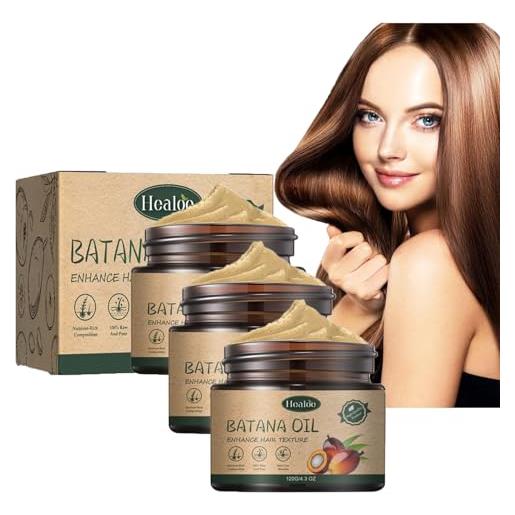 Generic raw batana oil for hair growth: 100% pure - dr. Sebi batana oil from honduras unrefined promotes hair thickness for men & women, batana oil conditioner, improve damaged hair, radiant hair 120g (3pc)