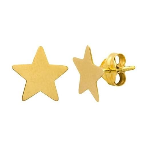 PRIORITY orecchini stella oro 18k | orecchini a stella in oro | orecchini in oro da donna | orecchini in oro per il giorno | orecchini a stella dorata | orecchini semplici, oro