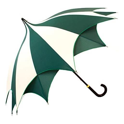 Damazoni - ombrello a forma di stella, verde e beige