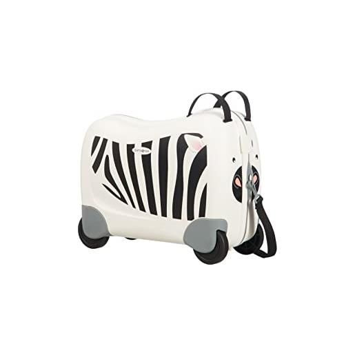 Samsonite dream rider valigia per bambini, 51 cm, 28 l, bianco (zebra zeno)