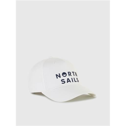 North Sails - cappello da baseball con logo, white