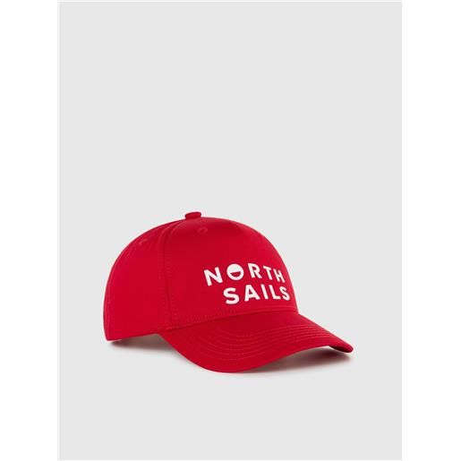 North Sails - cappello da baseball con logo, red