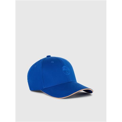 North Sails - cappello da baseball con piping, surf blue