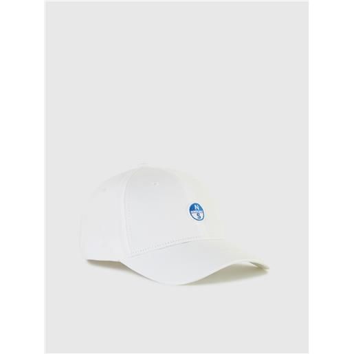 North Sails - cappello da baseball con logo, white