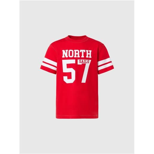 North Sails - t-shirt stile college, red