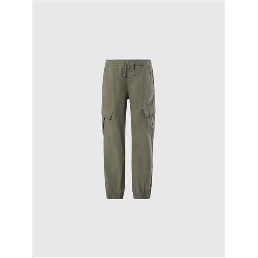 North Sails - pantaloni cargo con coulisse, dusty olive
