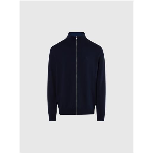 North Sails - maglione collo alto con zip, navy blue