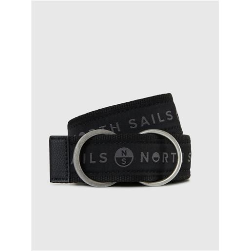 North Sails - cintura in nastro logato, black