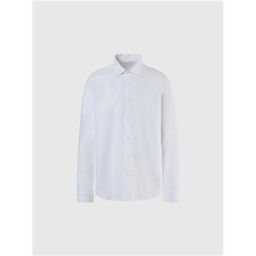North Sails - camicia in cotone oxford, white