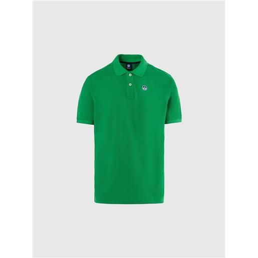 North Sails - polo con patch logo, green bee