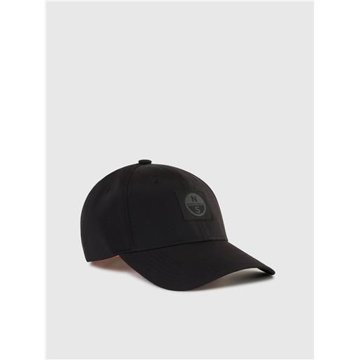 North Sails - cappello da baseball in nylon, black