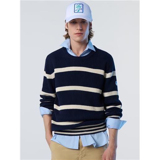 North Sails - maglione in cotone a coste, combo 2 699943