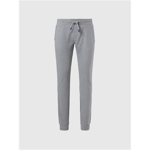 North Sails - pantaloni jogging con patch, grey melange