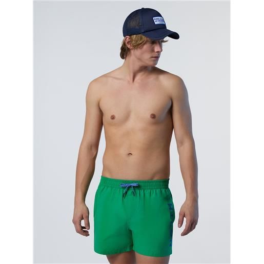 North Sails - boxer mare con stampa North Sails, green bee