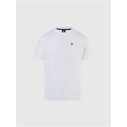 North Sails - t-shirt in cotone organico, white