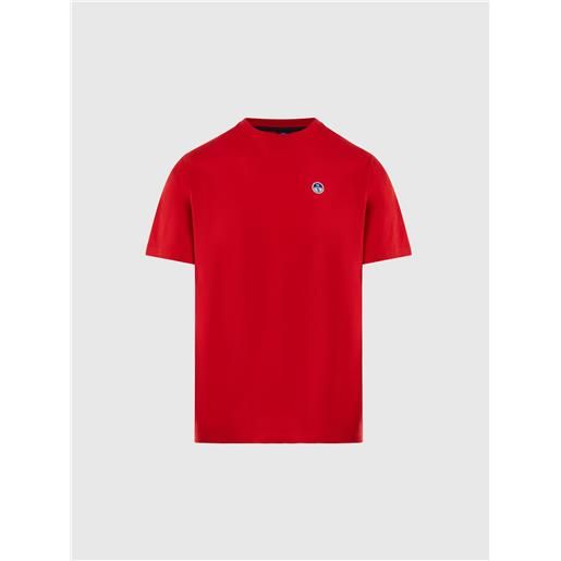 North Sails - t-shirt in cotone organico, red