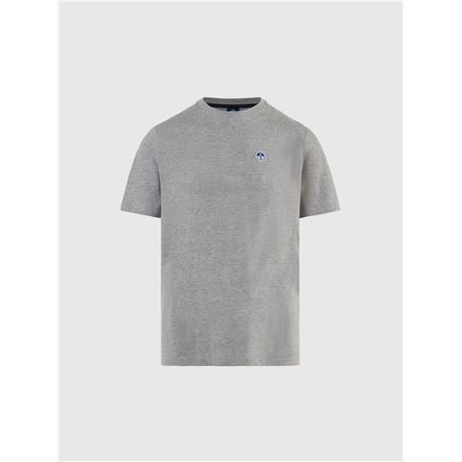 North Sails - t-shirt in cotone organico, grey melange