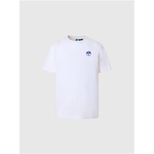 North Sails - t-shirt in cotone organico, white