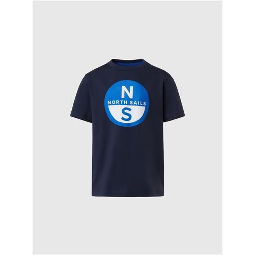 North Sails - t-shirt con logo stampato, navy blue