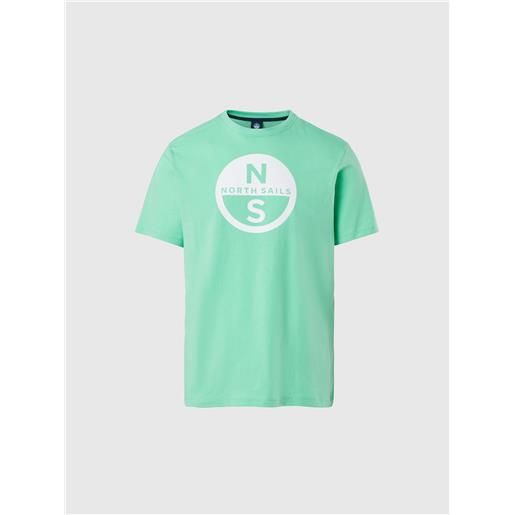 North Sails - t-shirt con maxi logo, spring bud