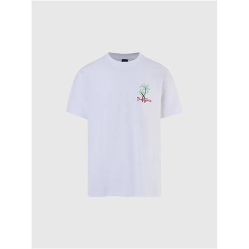 North Sails - t-shirt con ricamo, white