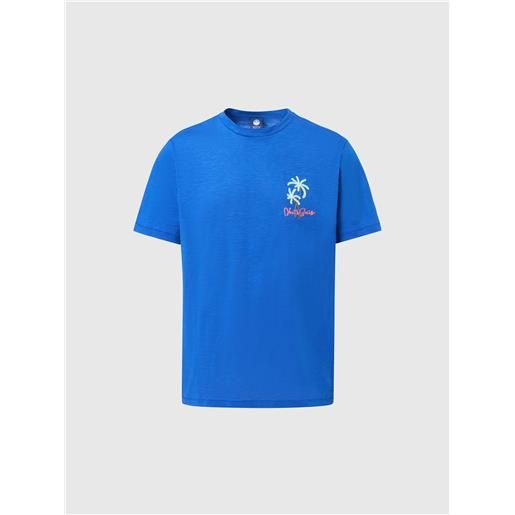 North Sails - t-shirt con ricamo, ocean blue