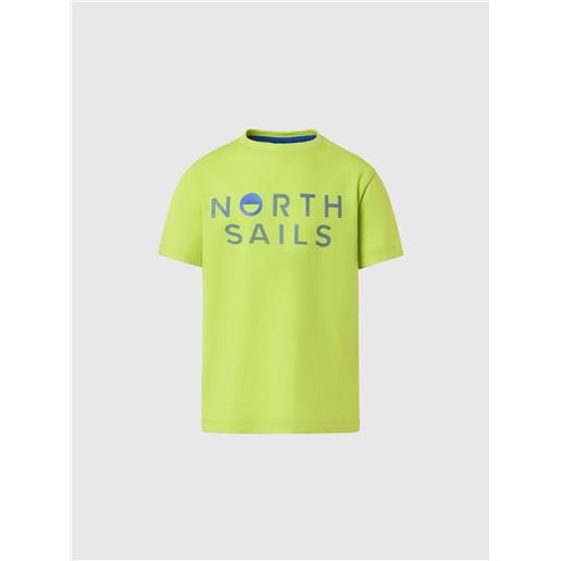 North Sails - t-shirt con stampa North Sails, acid lime