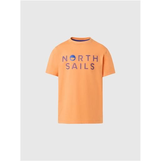 North Sails - t-shirt con stampa North Sails, tangerine