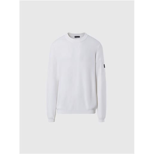 North Sails - maglione girocollo in ecovero™, white